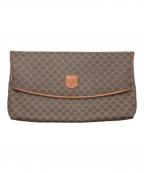 CELINEセリーヌ）の古着「マカダム柄クラッチバッグ」｜ブラウン