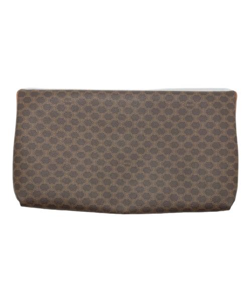 CELINE（セリーヌ）CELINE (セリーヌ) マカダム柄クラッチバッグ ブラウンの古着・服飾アイテム