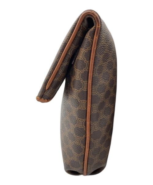 CELINE（セリーヌ）CELINE (セリーヌ) マカダム柄クラッチバッグ ブラウンの古着・服飾アイテム