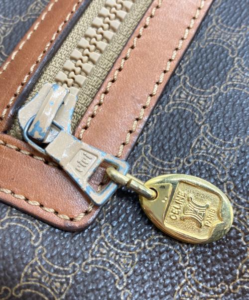 CELINE（セリーヌ）CELINE (セリーヌ) マカダム柄クラッチバッグ ブラウンの古着・服飾アイテム