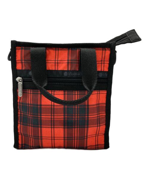 LeSportsac（レスポートサック）LeSportsac (レスポートサック) チェック柄2WAYバッグ レッドの古着・服飾アイテム
