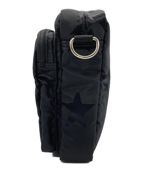 PORTER（ポーター）PORTER (ポーター) FLAG VERTICAL SHOULDER BAG / 星柄フラッグバーチカルショルダーバッグ ブラックの古着・服飾アイテム