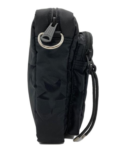 PORTER（ポーター）PORTER (ポーター) FLAG VERTICAL SHOULDER BAG / 星柄フラッグバーチカルショルダーバッグ ブラックの古着・服飾アイテム