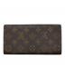 LOUIS VUITTON (ルイ ヴィトン) 長財布 ブラウン：19000円