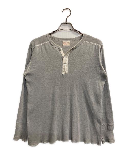 Joe McCOY（ジョーマッコイ）Joe McCOY (ジョーマッコイ) ヘンリーネックカットソー グレー サイズ:38の古着・服飾アイテム