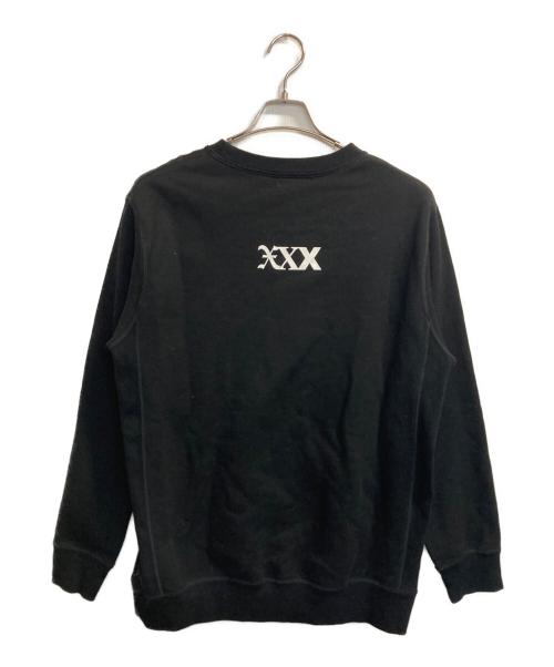GOD SELECTION XXX（ゴッド セレクション トリプルエックス）GOD SELECTION XXX (ゴッド セレクション トリプルエックス) クルーネックスウェット ブラック サイズ:Ⅼの古着・服飾アイテム