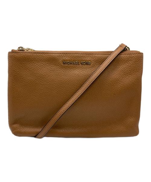 MICHAEL KORS（マイケル・コース）MICHAEL KORS (マイケルコース) コンビショルダーバッグ ブラウンの古着・服飾アイテム