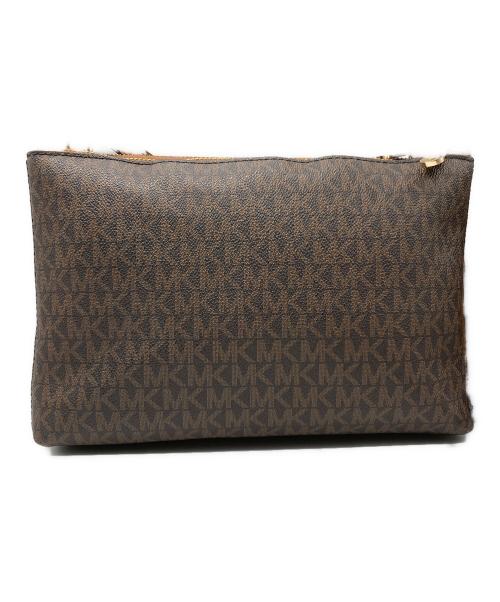 MICHAEL KORS（マイケル・コース）MICHAEL KORS (マイケルコース) コンビショルダーバッグ ブラウンの古着・服飾アイテム