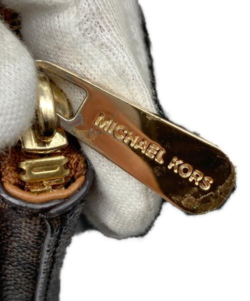 MICHAEL KORS（マイケル・コース）MICHAEL KORS (マイケルコース) コンビショルダーバッグ ブラウンの古着・服飾アイテム