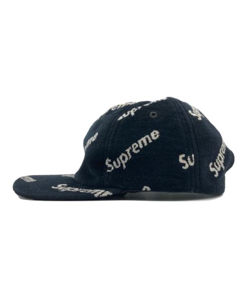SUPREME（シュプリーム）SUPREME (シュプリーム) 17AW Velour Diagonal Logo 6-Panel ネイビーの古着・服飾アイテム