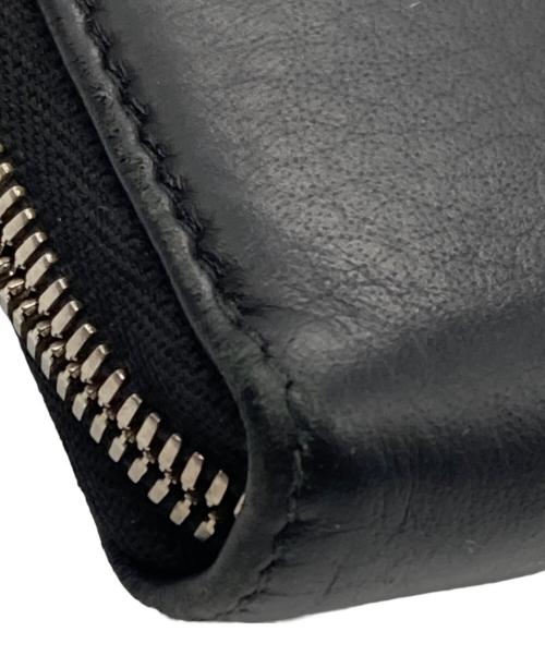 BALENCIAGA（バレンシアガ）BALENCIAGA (バレンシアガ) ロゴラウンドジップウォレット ブラックの古着・服飾アイテム