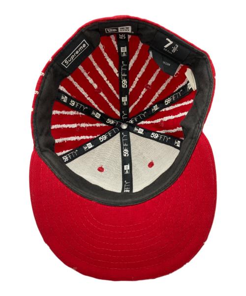SUPREME（シュプリーム）SUPREME (シュプリーム) New Era (ニューエラ) Text Stripe Cap レッドの古着・服飾アイテム