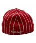 SUPREME (シュプリーム) New Era (ニューエラ) Text Stripe Cap レッド：6000円