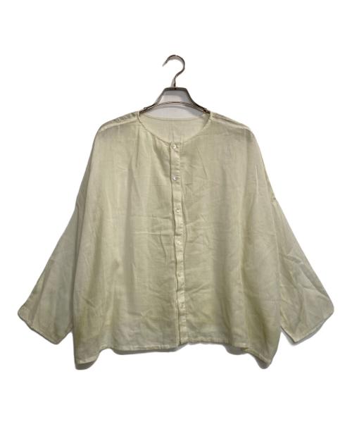 KAGURE（カグレ）KAGURE (カグレ) ピグメントダイワイドブラウス イエロー サイズ:ＦＲＥＥの古着・服飾アイテム