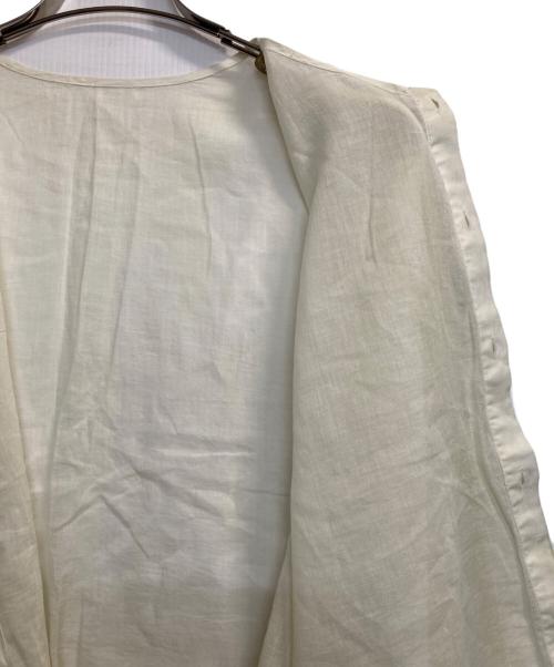 KAGURE（カグレ）KAGURE (カグレ) ピグメントダイワイドブラウス イエロー サイズ:ＦＲＥＥの古着・服飾アイテム