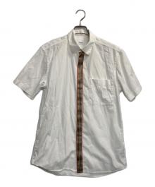 BURBERRY（バーバリー）の古着「テープS/Sシャツ」｜ホワイト