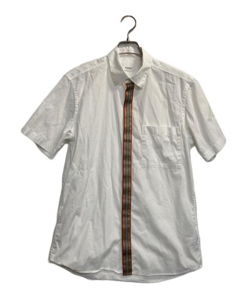 BURBERRY（バーバリー）BURBERRY (バーバリー) テープS/Sシャツ ホワイト サイズ:Ｍの古着・服飾アイテム