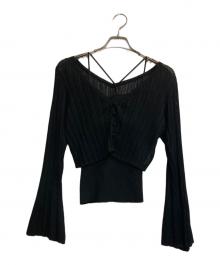 Snidel（スナイデル）の古着「シアーCD&カップインキャミSET UP」｜ブラック