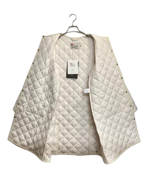 Traditional Weatherwear（トラディショナルウェザーウェア）Traditional Weatherwear (トラディショナルウェザーウェア) SLOBE IENA (スローブ イエナ) ARKLEY / 別注キルティングAラインロングコート アイボリー サイズ:36の古着・服飾アイテム