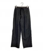 Spick and Spanスピック＆スパン）の古着「ドットプリントイージーストレートパンツ」｜ブラック