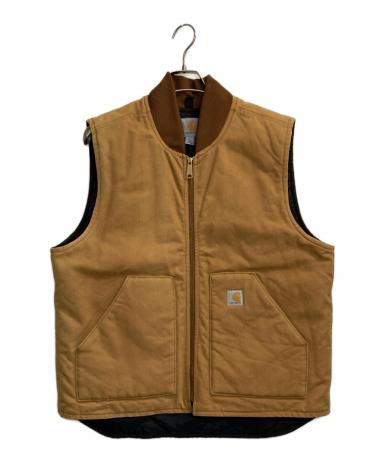 中古・古着通販】CarHartt (カーハート) ダックワークベスト ベージュ