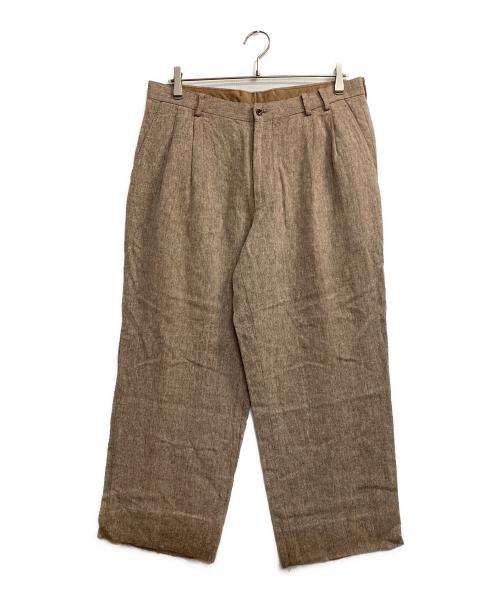 PAPAS（パパス）PAPAS (パパス) リネンタックパンツ ベージュ サイズ:ＬＬの古着・服飾アイテム