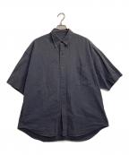 Kotiコティ）の古着「シアサッカーシャツ」｜グレー