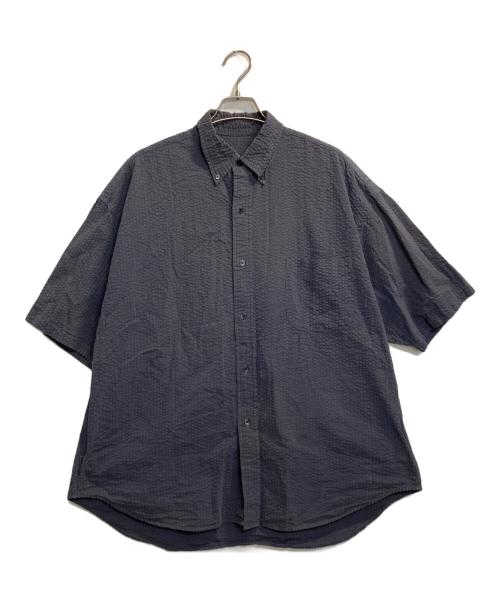 Koti（コティ）Koti (コティ) シアサッカーシャツ グレー サイズ:Ｌの古着・服飾アイテム