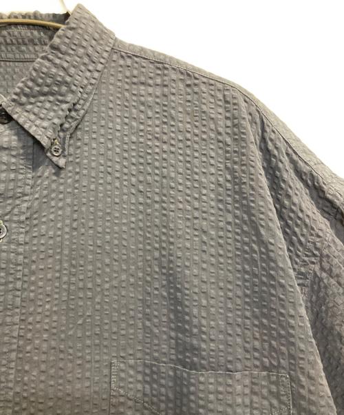 Koti（コティ）Koti (コティ) シアサッカーシャツ グレー サイズ:Ｌの古着・服飾アイテム