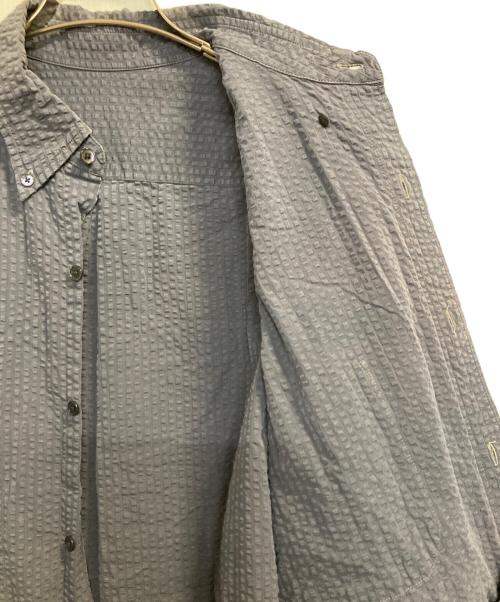 Koti（コティ）Koti (コティ) シアサッカーシャツ グレー サイズ:Ｌの古着・服飾アイテム