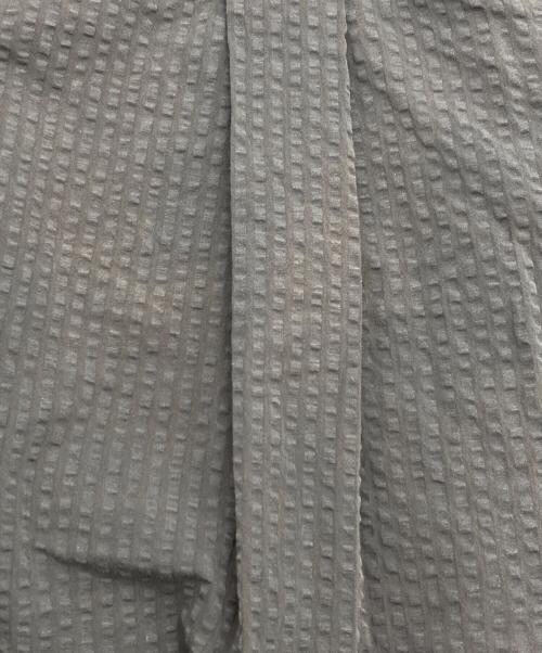 Koti（コティ）Koti (コティ) シアサッカーシャツ グレー サイズ:Ｌの古着・服飾アイテム