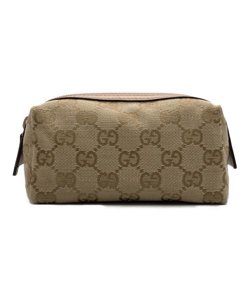 GUCCI（グッチ）GUCCI (グッチ) GGキャンバスコスメポーチの古着・服飾アイテム