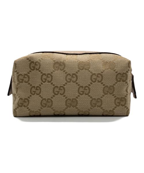 GUCCI（グッチ）GUCCI (グッチ) GGキャンバスコスメポーチの古着・服飾アイテム