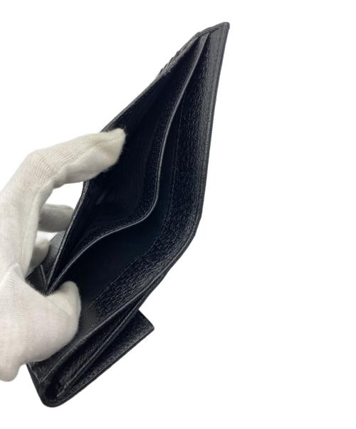 GUCCI（グッチ）GUCCI (グッチ) GGキャンバスコンパクトウォレット ブラックの古着・服飾アイテム