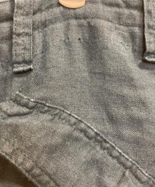 HAAR SCOTLAND（ハールスコットランド）HAAR SCOTLAND (ハールスコットランド) Linen Fatigue Loose Tapered Pants ネイビー サイズ:Ｗ32×Ｌ30の古着・服飾アイテム