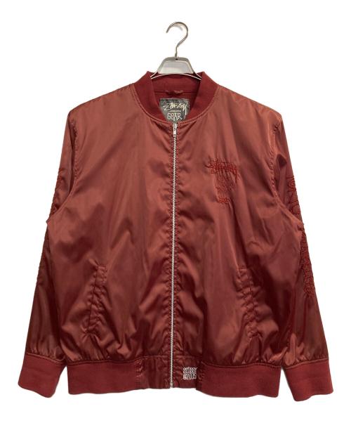 stussy（ステューシー）stussy (ステューシー) スタジャン レッド サイズ:XLの古着・服飾アイテム