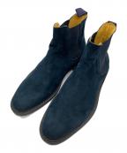 vittoria belliniヴィットリアベリーニ）の古着「サイドゴアスウェードブーツ」｜ネイビー