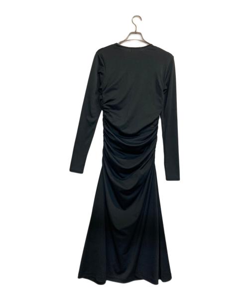 emmi atelier（エミアトリエ）emmi atelier (エミアトリエ) ギャザーディテール ワンピース ブラック サイズ:ONE SIZEの古着・服飾アイテム