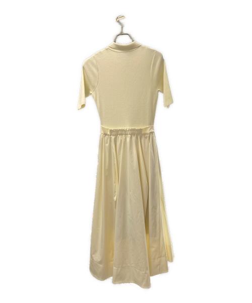 anuans（アニュアンス）anuans (アニュアンス) ポロニットドッキングワンピース アイボリー サイズ:Ｍの古着・服飾アイテム