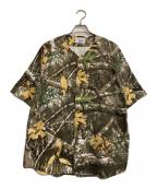 KEBOZケボズ）の古着「REAL TREE CAMO COTTON BASEBALL JERSEY」｜グリーン