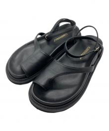 Caminando（カミナンド）の古着「レザーストラップサンダル」｜ブラック