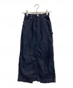 AURALEEオーラリー）の古着「HARD TWIST LIGHT DENIM SKIRT」｜インディゴ
