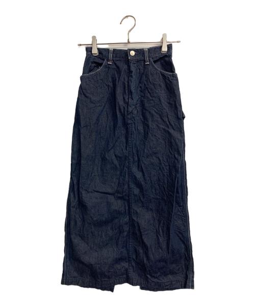 AURALEE（オーラリー）AURALEE (オーラリー) HARD TWIST LIGHT DENIM SKIRT インディゴの古着・服飾アイテム