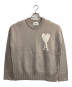 AMI Alexandre Mattiussiアミアレクサンドルマテュッシ）の古着「ロゴウールセーター」｜ベージュ