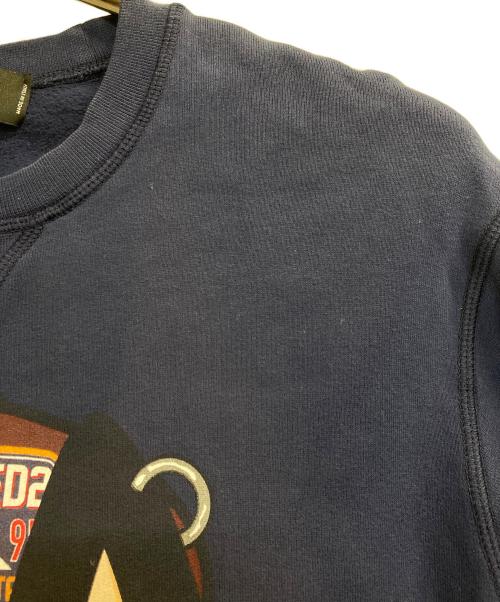 DSQUARED2（ディースクエアード）DSQUARED2 (ディースクエアード) CIROフォーカス ドッグプリント スウェット ネイビー サイズ:Sの古着・服飾アイテム