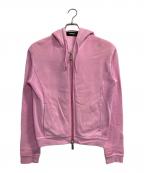 DSQUARED2ディースクエアード）の古着「バックロゴジップパーカー」｜ピンク