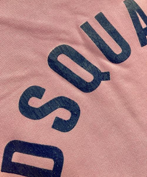 DSQUARED2（ディースクエアード）DSQUARED2 (ディースクエアード) バックロゴジップパーカー ピンク サイズ:Sの古着・服飾アイテム