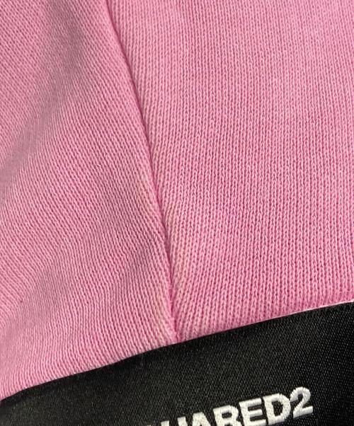 DSQUARED2（ディースクエアード）DSQUARED2 (ディースクエアード) バックロゴジップパーカー ピンク サイズ:Sの古着・服飾アイテム