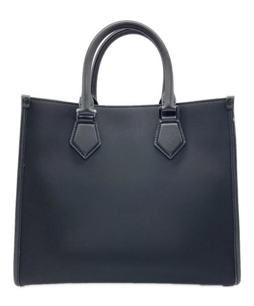DOLCE & GABBANA（ドルチェ＆ガッバーナ）DOLCE & GABBANA (ドルチェ＆ガッバーナ) ショッピングバッグ スモール ナイロン / ラバライズドロゴトートバッグ ブラックの古着・服飾アイテム
