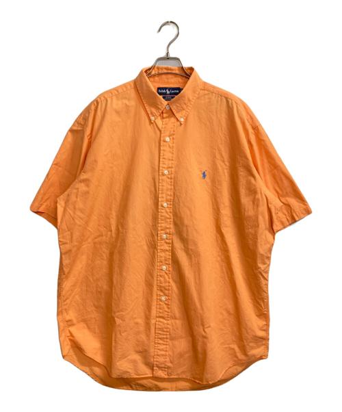 POLO RALPH LAUREN（ポロ・ラルフローレン）POLO RALPH LAUREN (ポロ・ラルフローレン) BLAKEオーバーサイズシャツ オレンジ サイズ:Ｌの古着・服飾アイテム